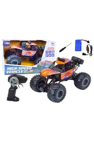 Auto terenowe R/C 1:8 amortyzatory pomara�czowy LeanToys