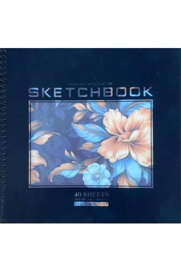 Fresh Szkicownik 200x200/40K g�adki Kwiaty