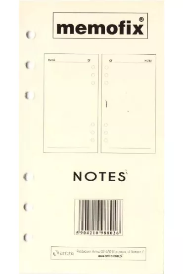 Antra Wk�ad do organizera Memofix standard ST/notes