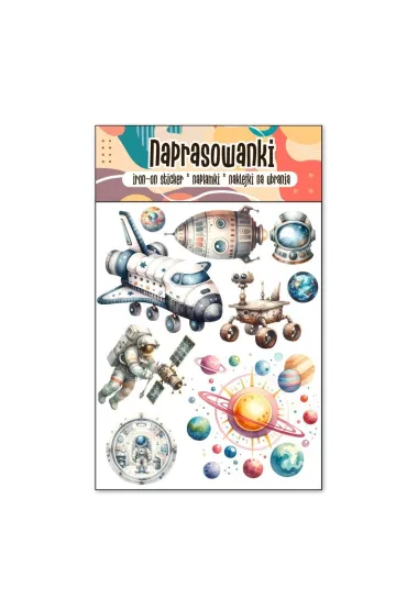 Cass film Naprasowanki Termo Naklejki na Ubrania Kosmos