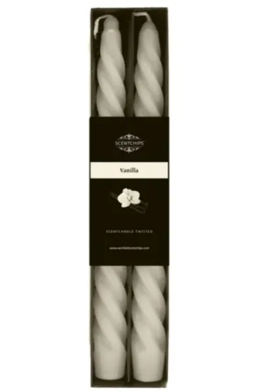 �wieca sto�owa zakr�cona o zapachu Vanilla 2 szt.