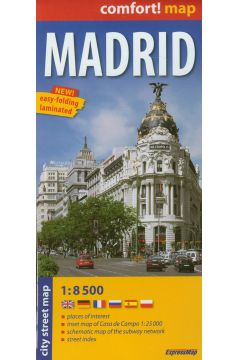 comfort!map Plan miasta Madryt 1:8 500