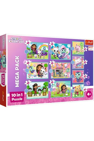 Puzzle 10w1 W �wiecie Gabi. Koci Domek Gabi Trefl