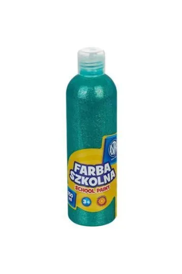 Astra Farba szkolna naturalna tempera brokatowa zielona 250 ml