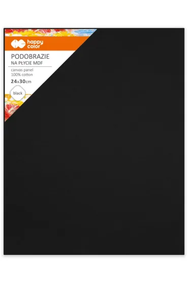 Happy Color Podobrazie bawe�niane impregnowane czarne 24x30cm, 4mm