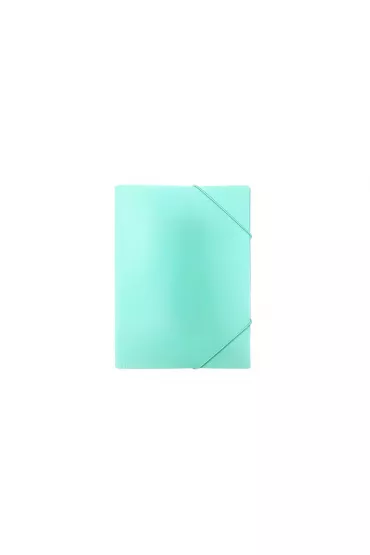 Biurfol Teczka A4 z gumk� PP pastel zielony