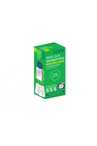 Fiszki 555 Wielka gramatyka angielska poziom A1/C1 wydanie 2