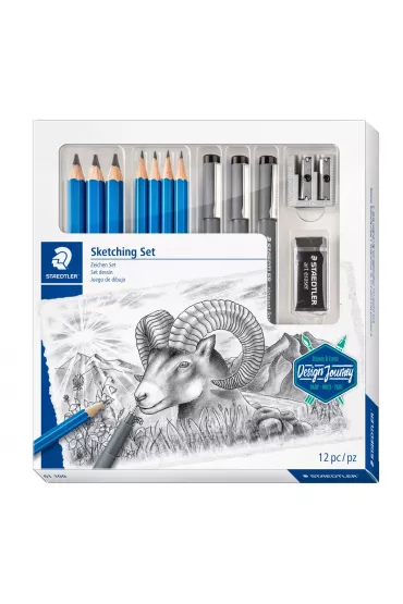Staedtler Zestaw do rysowania Design Journey Sketching Set, 12 sztuk