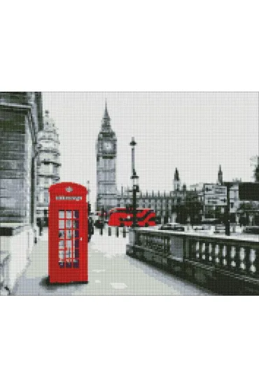 Ideyka Diamentowa mozaika - Zadzwo� z Londynu 40x50cm