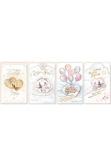 AbCard Karnet �lub AB+ z doklejanymi elementami mix