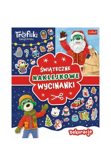 Dekoracje. Trefliki ratuj� �wi�ta. �wi�teczne naklejkowe wycinanki