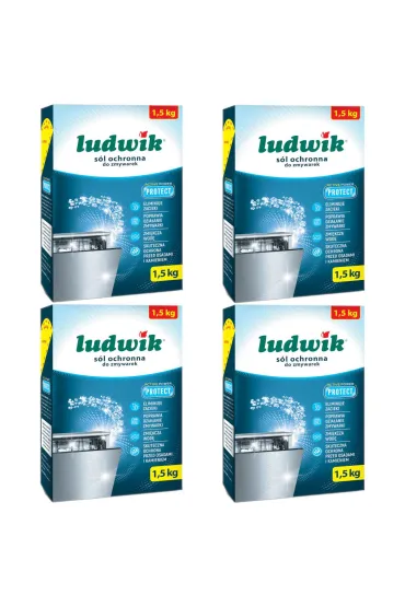 Ludwik S�l ochronna do zmywarek Zestaw 4 x 1.5 kg