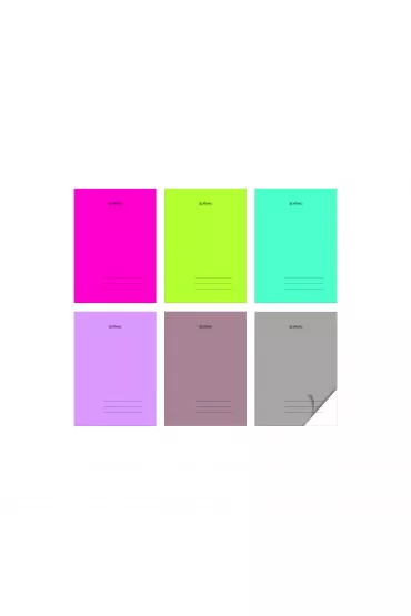 Herlitz Zeszyty A5 Transparent Colors linia 60 kartek 5 szt.