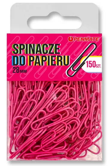Penmate Spinacze do papieru r�owe 28 mm