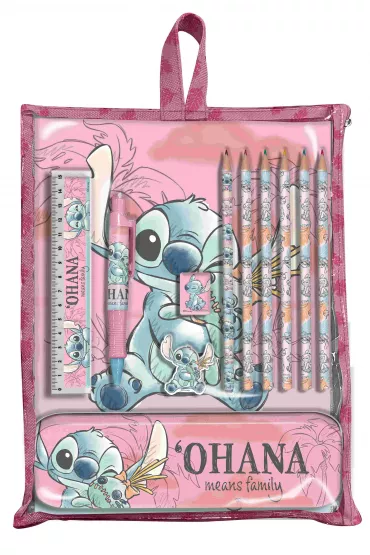 KIDS EUROSWAN Zestaw pi�mienniczy Stitch 12 el. ST00033