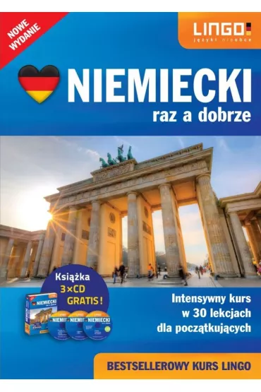 Niemecki raz a dobrze. Intensywny kurs w 30 lekcjach dla pocz�tkuj�cych: ksi��ka, 3 p�yty CD - Tomasz Sielecki