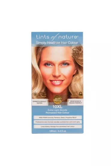 Tints of nature Naturalna farba do w�os�w - 10XL Bardzo jasny blond 130 ml