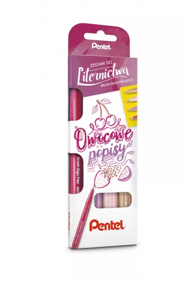 Pentel Zestaw pisak�w do kaligrafii 4 szt.