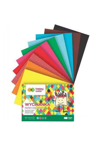 Happy Color Papier kolorowy A4 10 szt.