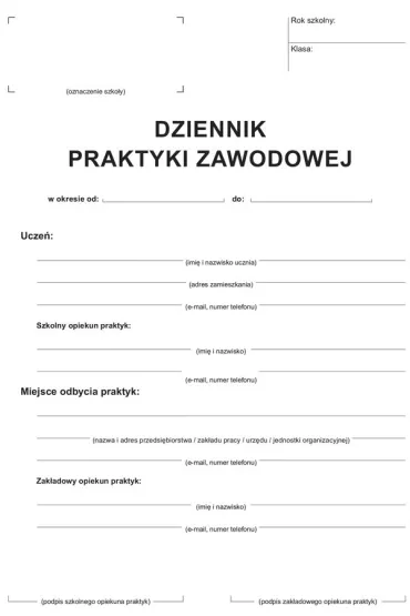 Michalczyk i Prokop Dziennik praktyki zawodowej A-100-3