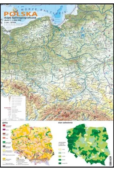 Polska Mapa og�lnogeograficzna