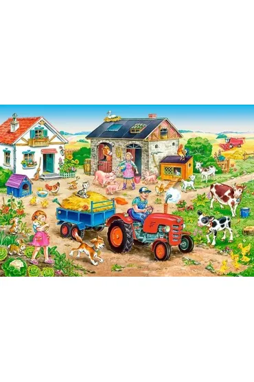 Puzzle 40 el. �ycie na farmie Castorland