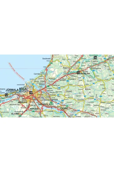Litwa �otwa map&guide PL laminat 2024 - Katarzyna Byrtek, Kazimierz  Pop�awski, Miros�aw  Jankowiak