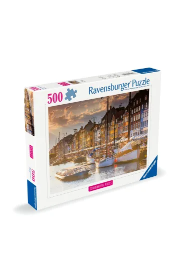 Puzzle 500 el. Zach�d S�o�ca w Kopenhadze Ravensburger