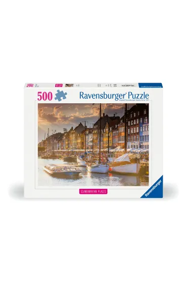 Puzzle 500 el. Zach�d S�o�ca w Kopenhadze Ravensburger