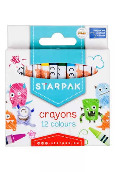 Starpak Kredki �wiecowe 12 szt.