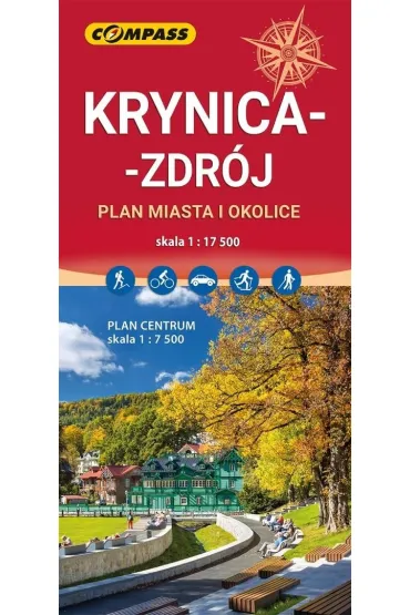 Plan miasta - Krynica-Zdr�j 1:17 500