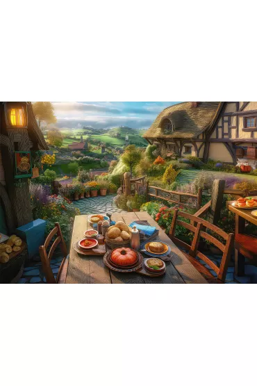 Puzzle 1000 el. PQ �niadanie na �wie�ym powietrzu Schmidt