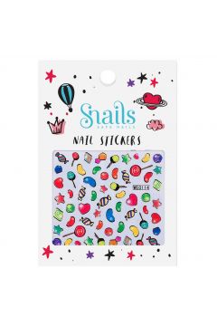 Naklejki na paznokcie dla dzieci - Candy Blast Snails
