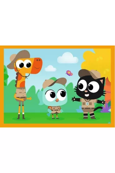 Puzzle 4w1 - Poznaj Milo i jego przyjaci� (12+15+20+24 el.) Trefl