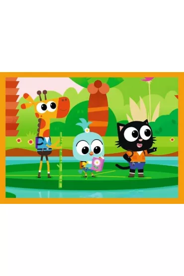 Puzzle 4w1 - Poznaj Milo i jego przyjaci� (12+15+20+24 el.) Trefl