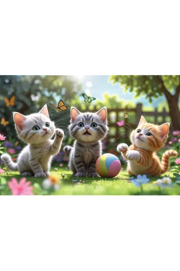 Puzzle 60 el. Trzy kociaki Trefl
