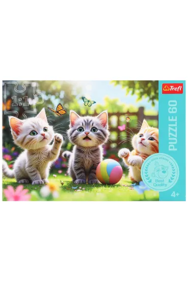 Puzzle 60 el. Trzy kociaki Trefl
