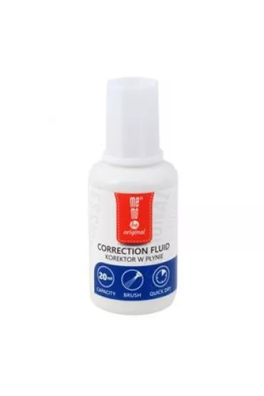 MemoBe Korektor w p�ynie z p�dzelkiem 20ml
