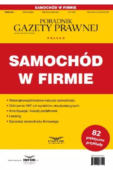 Samochd w firmie. Podatki 3/2025