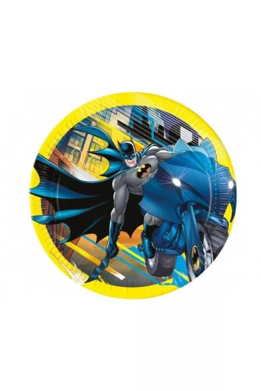 Godan Talerzyki papierowe Batman 23 cm 8 szt.