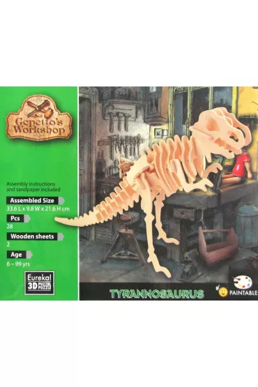 �amig��wka drewniana Gepetto. Tyranozaur G3