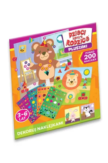 Dekoruj naklejkami pluszaki Dzieci kontra Rodzice