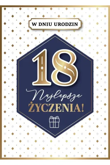 Armin Style KARNET URODZINY 18 B6 Z KOP AS GM-1213 FOL