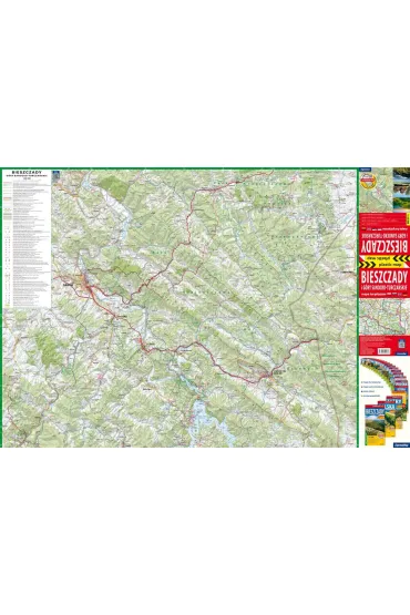 Bieszczady i G�ry Sanocko-Turcza�skie mapa turystyczna 1: 65 000 foliowana 2026