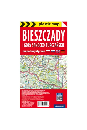 Bieszczady i G�ry Sanocko-Turcza�skie mapa turystyczna 1: 65 000 foliowana 2026