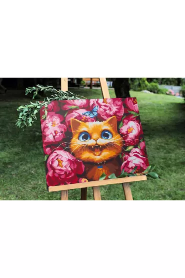 Twoje Hobby Malowanie po numerach - Moore w piwoniach 40x50cm