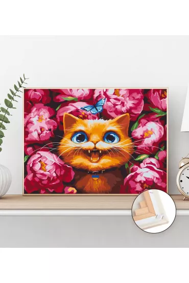 Twoje Hobby Malowanie po numerach - Moore w piwoniach 40x50cm