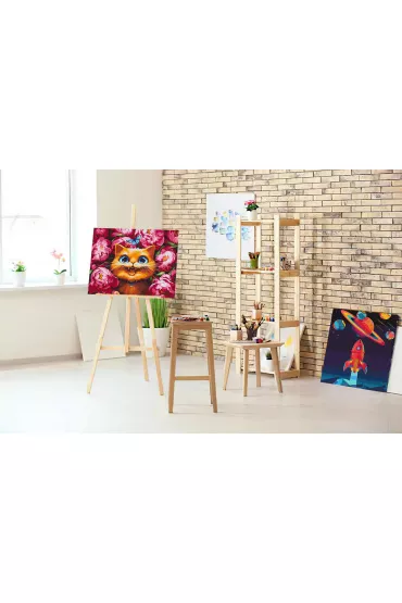 Twoje Hobby Malowanie po numerach - Moore w piwoniach 40x50cm