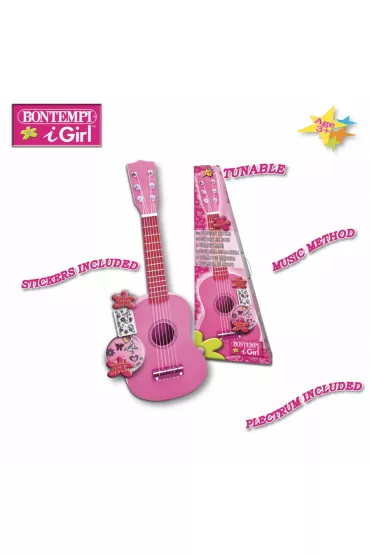 Bontempi play drewniana gitara *