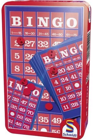 Gra Bingo w metalowej puszce Schmidt Spiele-Gry